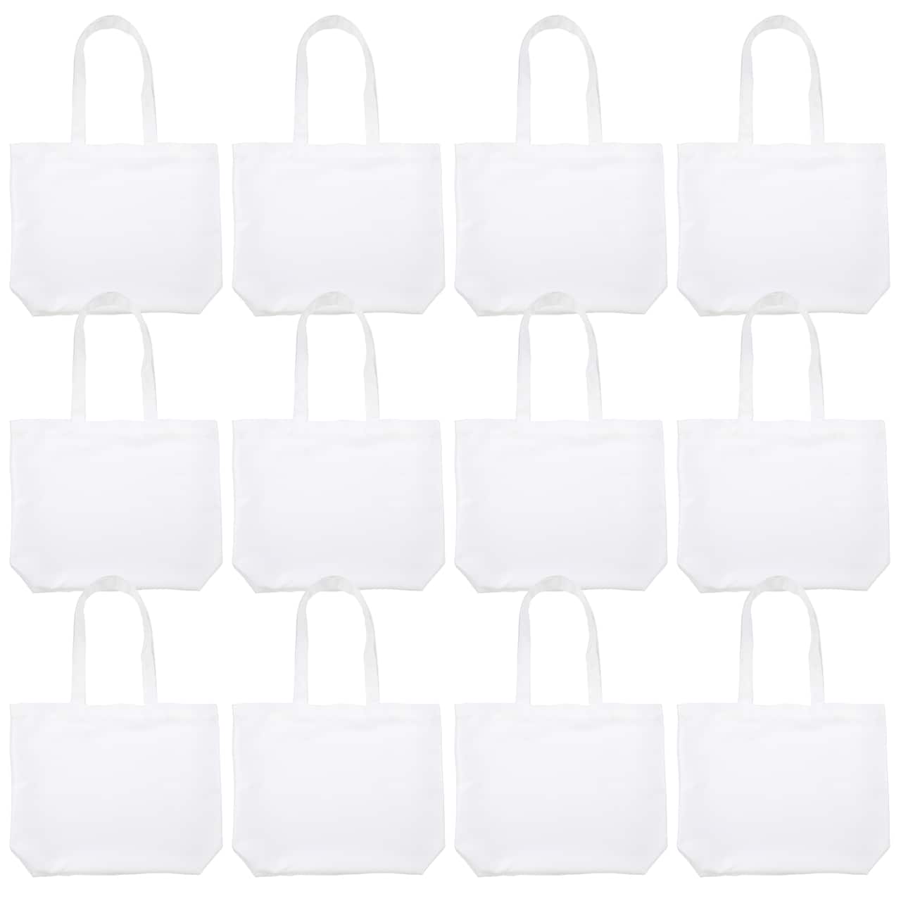 12 Pack: 13" Unfinished Sublimation Tote by Make Market®